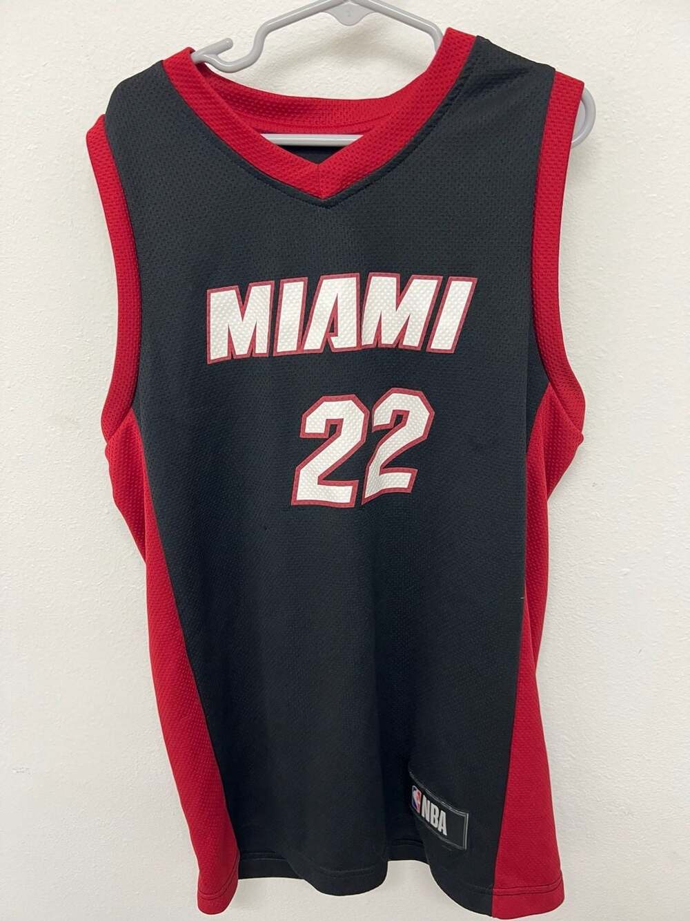 Miami Heat Jimmy Butler 22 Youth Medium Basketball Jersey Black Red